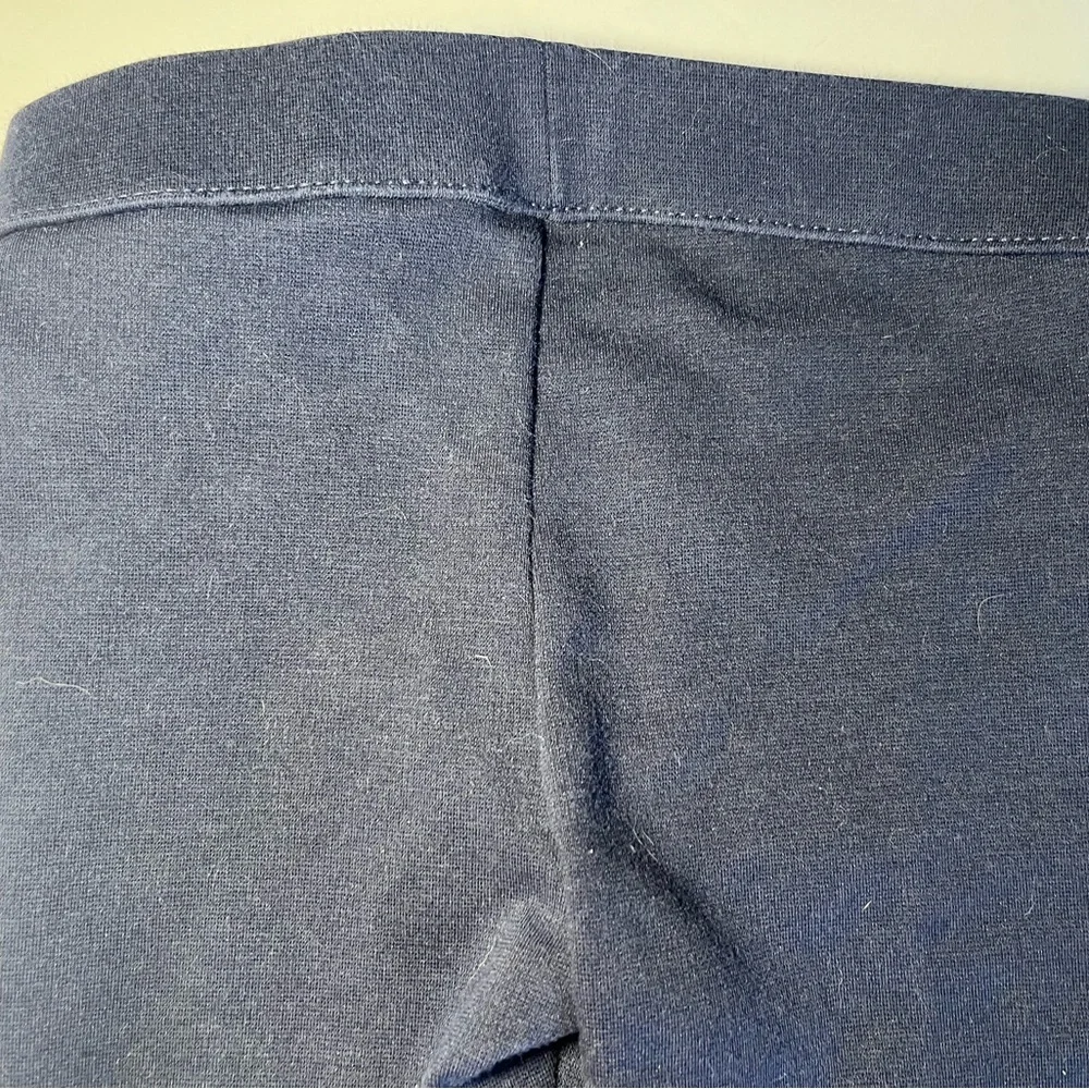 Janie And Jack 2T Button Cuff Knit Pants Leggings‎ Navy W/ Gold Buttons